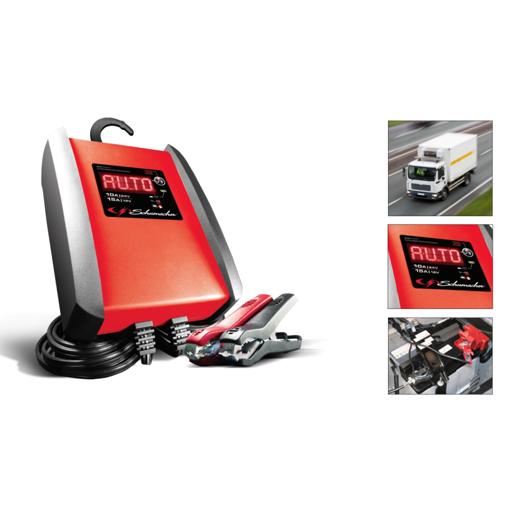 10A/15A akulaadija Schumacher 12V/24V