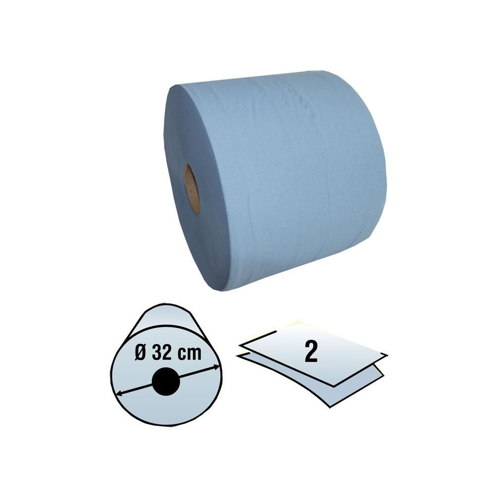 Rullpaber 2-kihiline 555mx24cm, sinine, ebemevaba