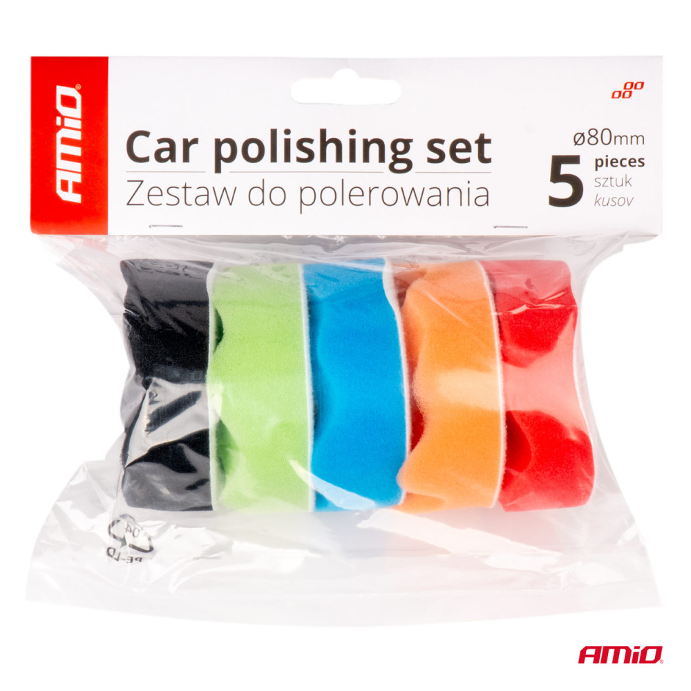 Auto poleerimiskettad 5tk, Ø 80mm