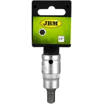 1/2" PADRUNOTSIK KUUSKANT LÜHIKE 22MM, SATIN CR-VAN, RIPUTUSPAKEND JBM