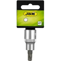 1/2" TORX PADRUNOTSIK LÜHIKE T60, SATIN CR-VAN, RIPUTUSPAKEND JBM