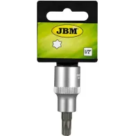 1/2" TORX PADRUNOTSIK LÜHIKE T100, SATIN CR-VAN, RIPUTUSPAKEND JBM