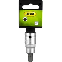 1/2" PADRUNOTSIK KUUSKANT LÜHIKE 5MM, SATIN CR-VAN, RIPUTUSPAKEND JBM