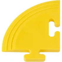 TÖÖKOJA PÕRANDAKATTE/PÕRANDAMOODULI NURK, PVC, KOLLANE 80X80X6MM JBM