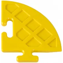 TÖÖKOJA PÕRANDAKATTE/PÕRANDAMOODULI NURK, PVC, KOLLANE 80X80X6MM JBM