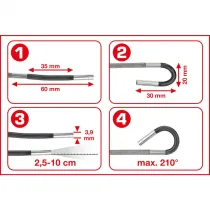 HD VIDEOSKOOP/ENDOSKOOP/KONTROLLKAAMERA 3,9MM, JUHITAV PEA KS TOOLS