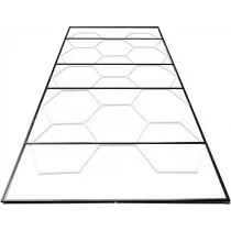 LED DETAILING KÄRGVALGUSTI/HEXAGON TERASEST HOIDERAAM 4800X2390MM JBM
