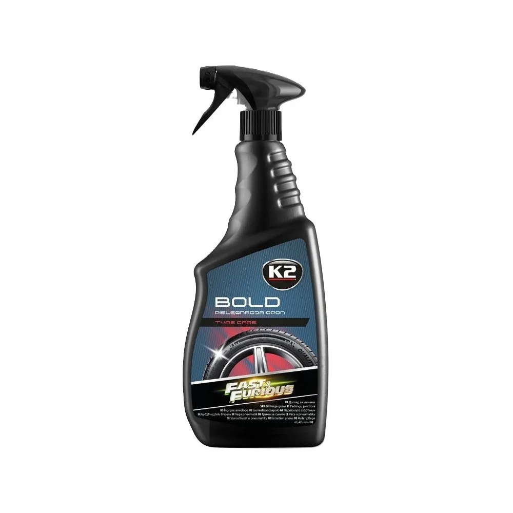 K2 BOLD FAST&FURIOUS REHVI HOOLDUS- JA PUHASTUSAINE / REHVILÄIGE 700ML/PIHUSTI