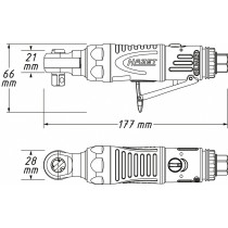 PNEUMO TIRRVÕTI 3/8" 45NM, 9021ECO-1 HAZET