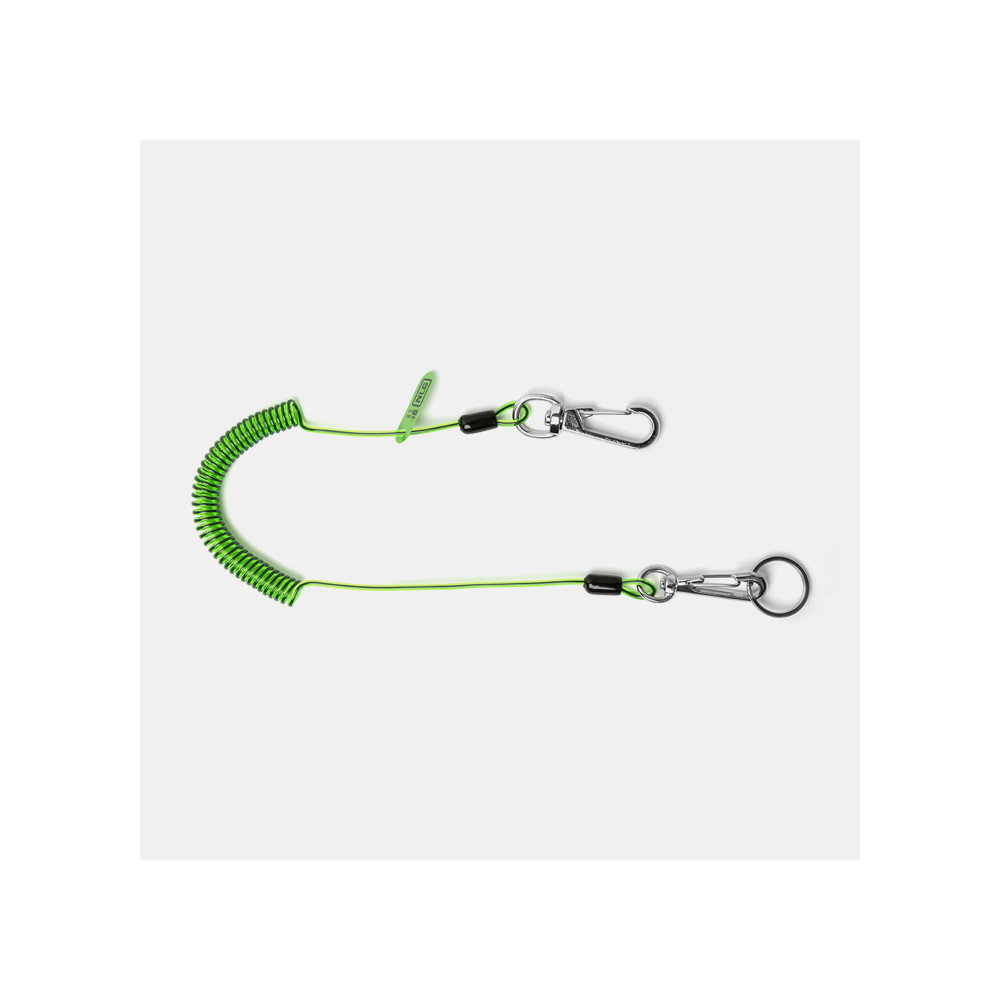 Lightweight coil tool lanyard NLG, with two carabines, max load 1kg