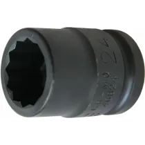 3/4" SAF LÖÖKPADRUN LÜHIKE 24MM, 12-KANT TRIUMF