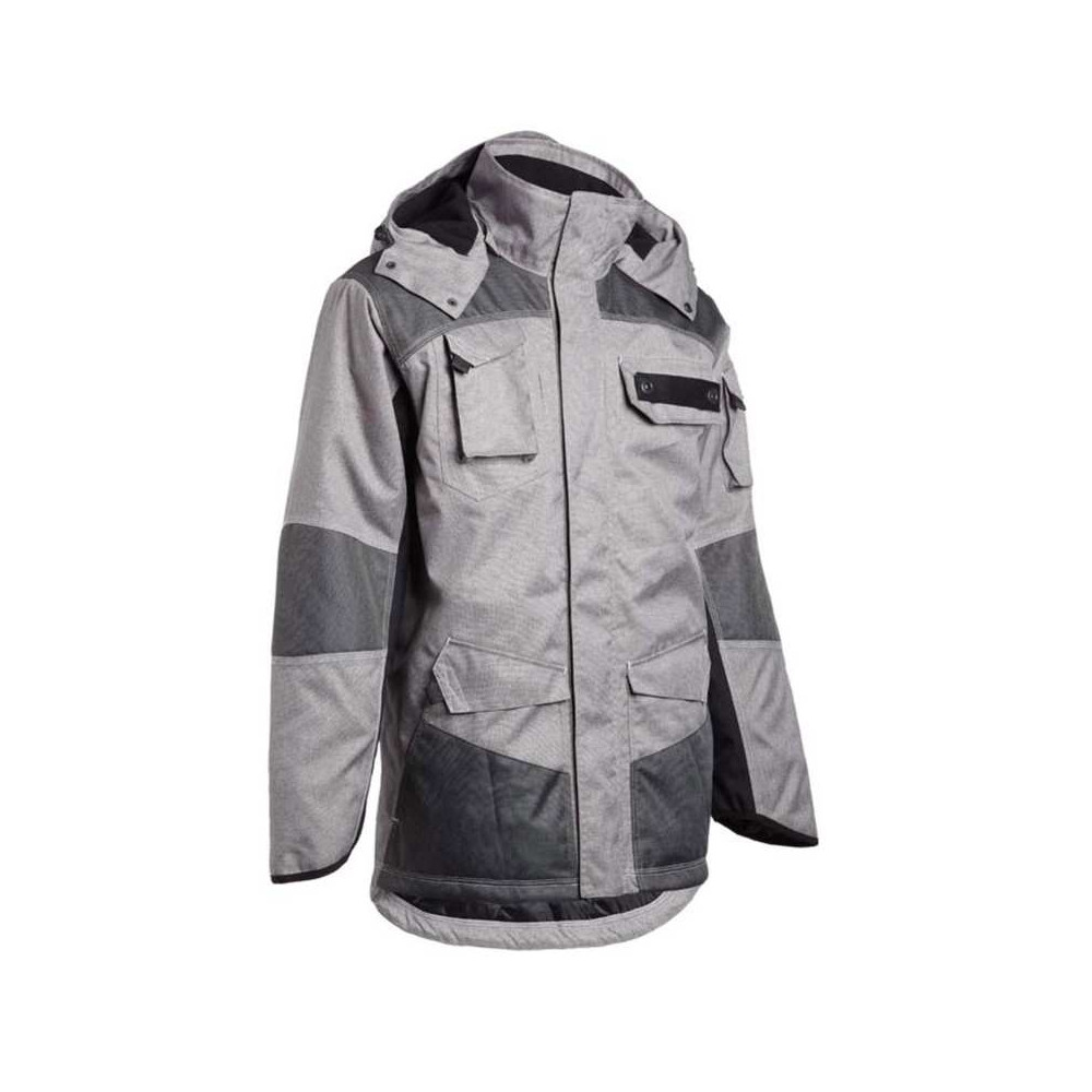 Parka North Ways Guillaumet 2279, chiné grey/must, suurus XXL