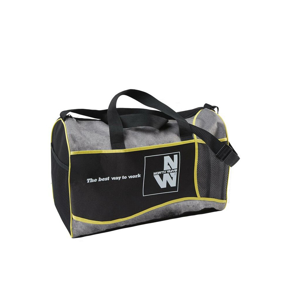 SPORTS BAG SAC DE SPORT 10090, Black/Yellow, one size