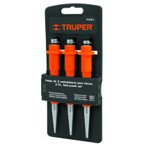 Punch set, 3 pcs Truper®