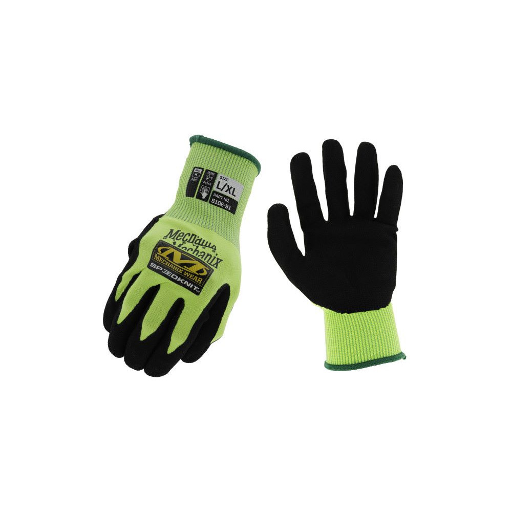 Safety work gloves Mechanix Hi-Viz SpeedKnit™ Utility size M