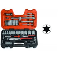 Socket set 1/4"+1/2" 56pcs