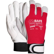 Goat leather gloves M-Safe Tropic Premium, size 10, Velcro