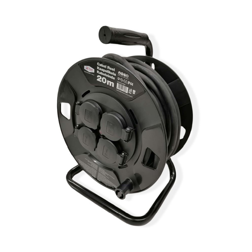 Extension cord on reel, H07RN-F / 3G2.5, IP44, 20m