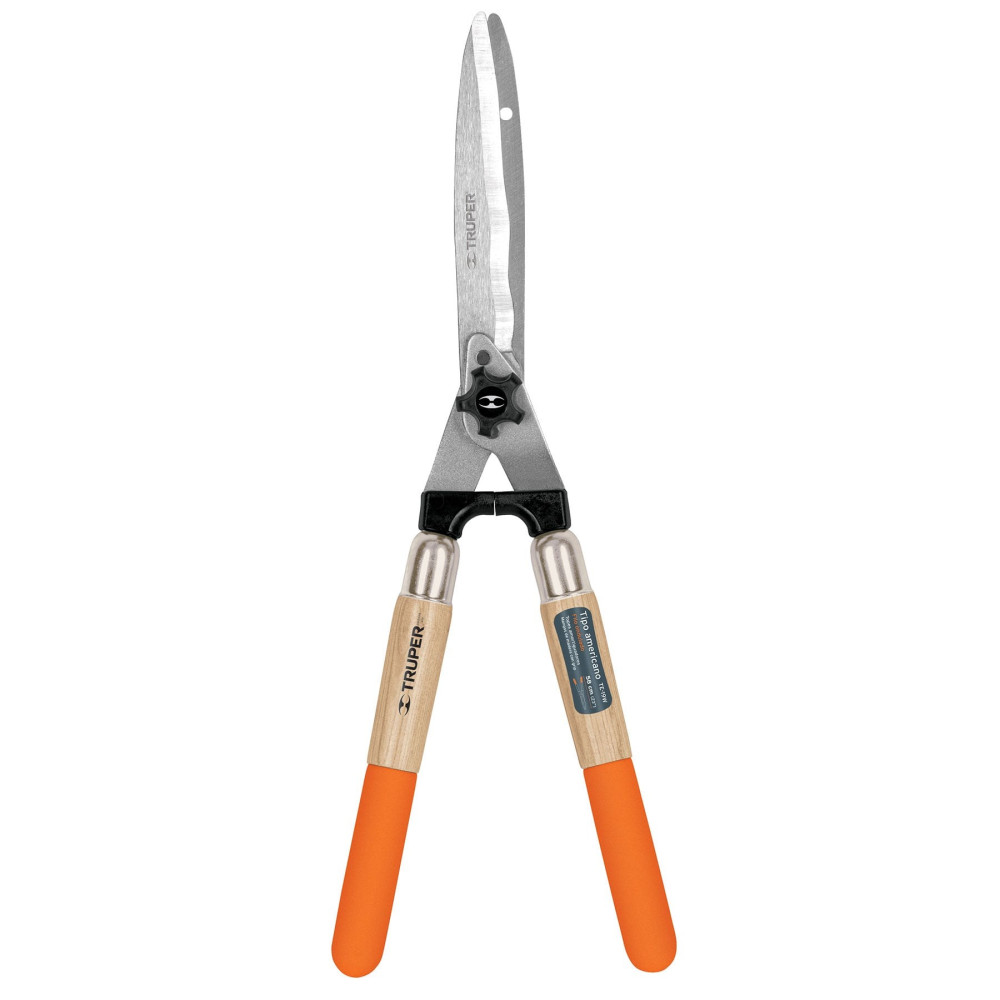 Hedge shears with wavy blade and wooden handles 58cm Truper®