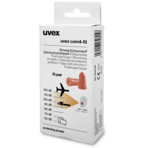 Uvex ear plugs com4-fit Minibox 15pairs, size S