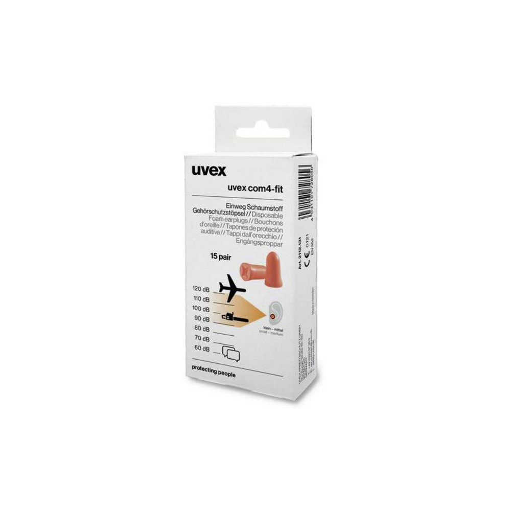 Uvex ear plugs com4-fit Minibox 15pairs, size S