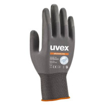 Safety gloves Uvex Phynomic Lite, grey, size 8