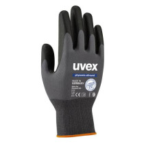 Safety gloves Phynomic Allround, polyamide/elastane with Aqua plymer coating for dry and slightly damp areas, grey, size 8