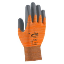 Safety gloves Uvex Phynomic X-Foam, orange, size 8