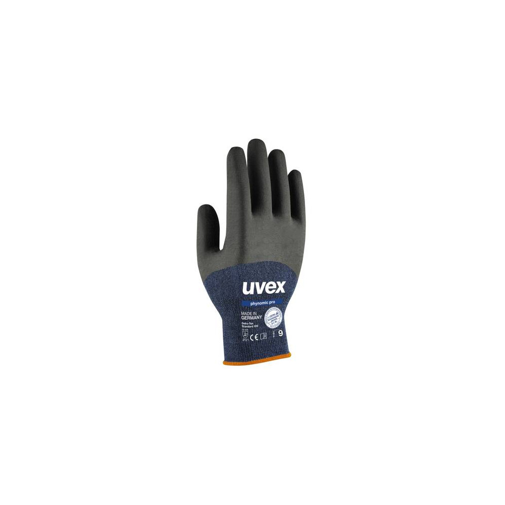 Safety gloves Uvex Phynomic Pro, blue, size 7