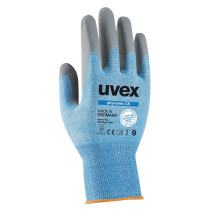 Safety gloves Uvex Phynomic C5, cut level C/5, Dyneema, polyamide, elastame with aqua polymer foam coating. Size 11