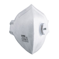 Face mask silv-Air classic 3310 FFP3, folding mask with valve, white, 1 pcs packed