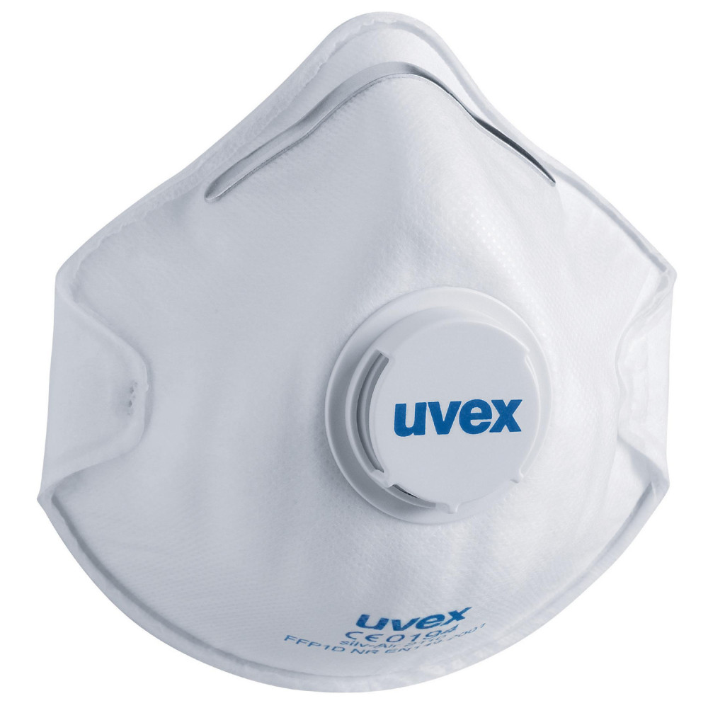 Face mask silv-Air classic 2110 FFP1, preformed mask with valve, white, 3 pcs retail pack