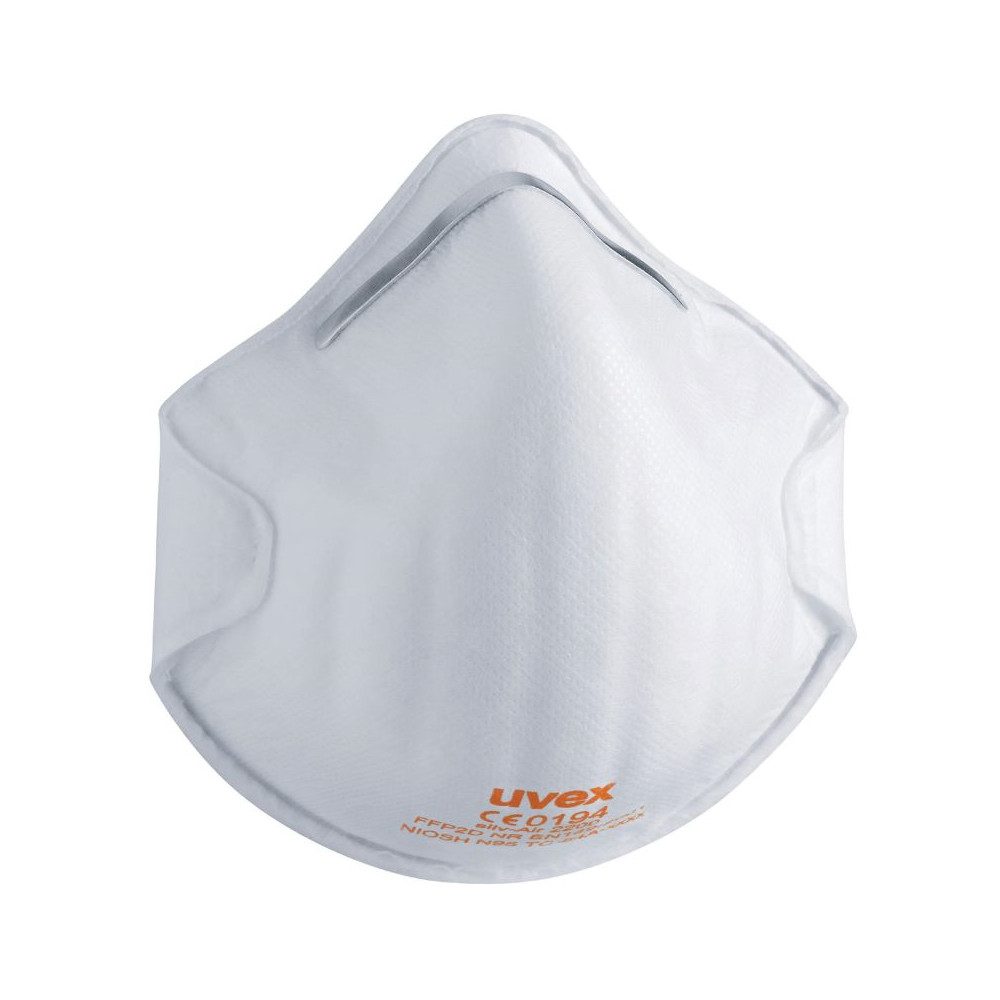 Face mask silv-Air classic 2200 FFP 2, preformed mask without valve, white, 3 pcs retail pack