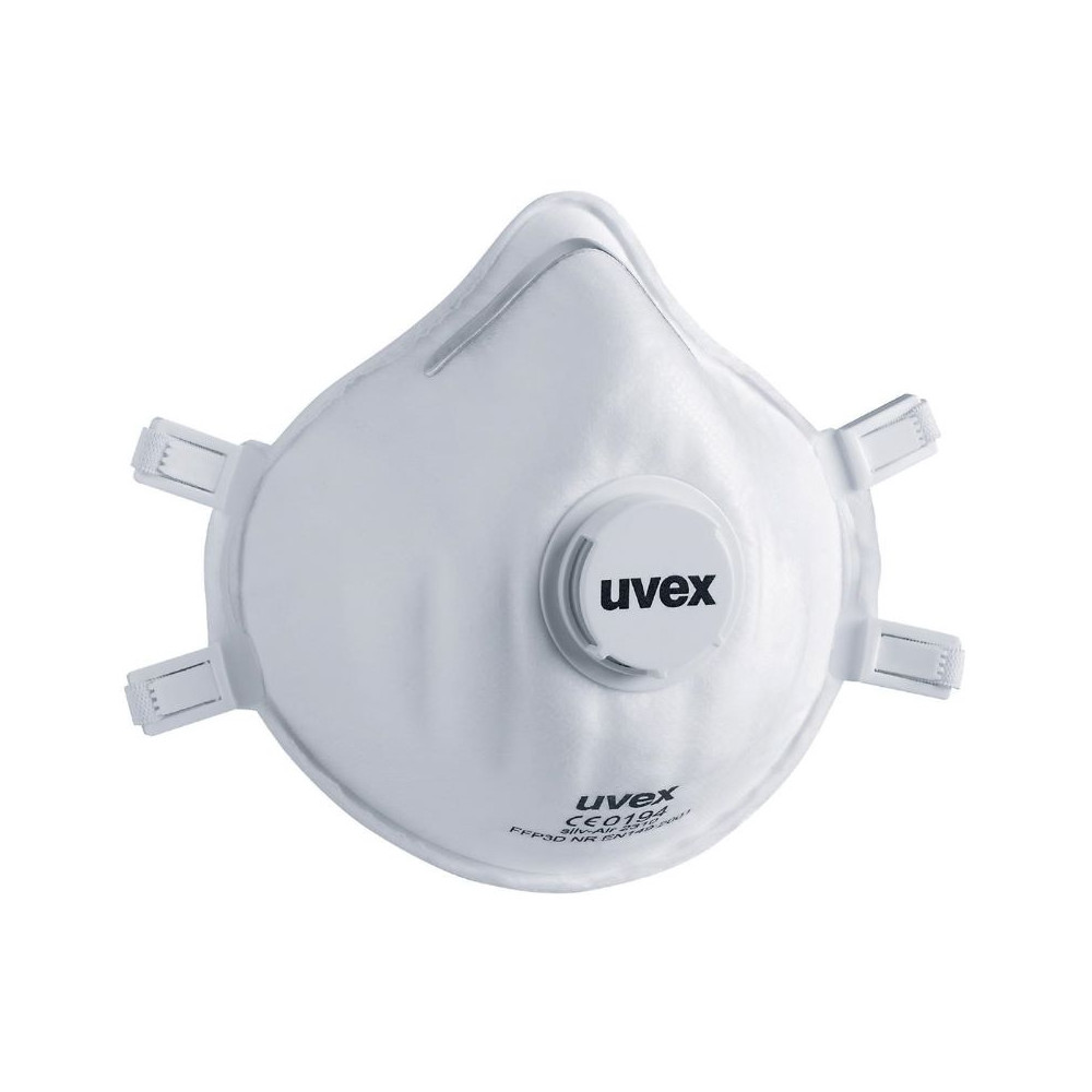 Face mask silv-Air classic 2310FFP3, preformed mask with valve, white, 3 pcs retail pack