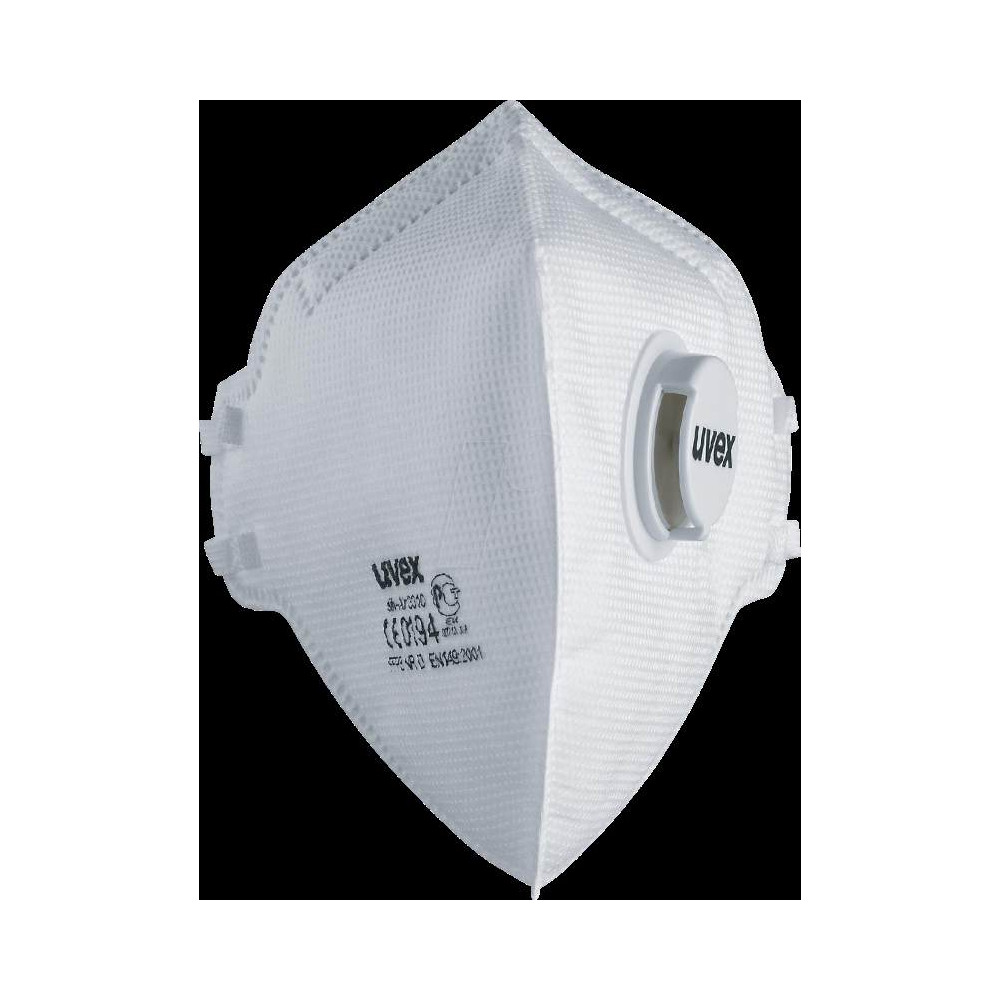 Face mask silv-Air classic 3310 FFP3, folding mask with valve, white, 3 pcs retail pack