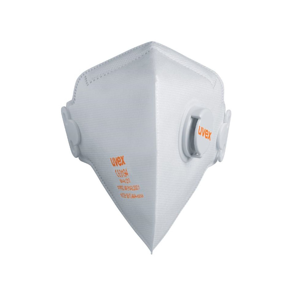 Face mask silv-Air classic 3210 FFP 2, folding mask with valve, white, 1 pcs packed