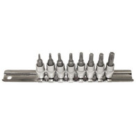 8-OS. 1/4" TORX PADRUNOTSIKUTE KOMPL. T8-T40, SIINIL TRIUMF