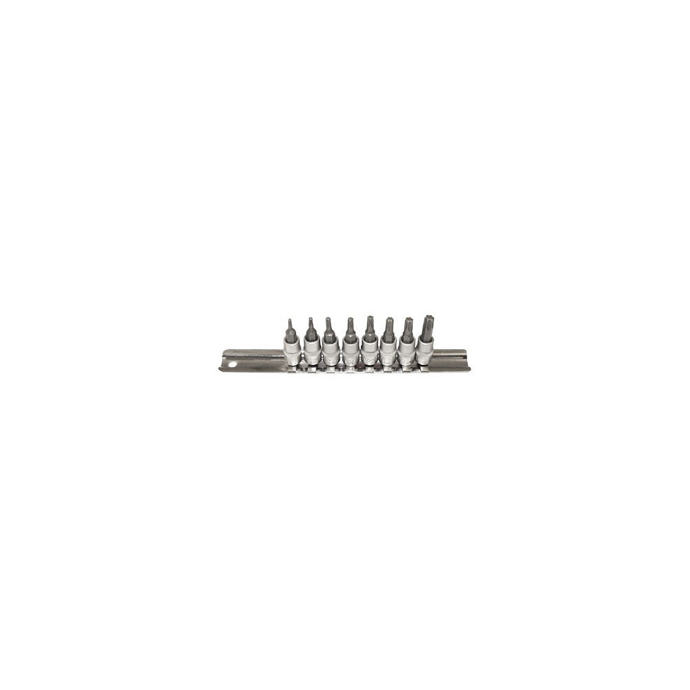 8-OS. 1/4" TORX PADRUNOTSIKUTE KOMPL. T8-T40, SIINIL TRIUMF