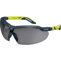 Safety spectacle Uvex i-5, grey lense, supravision excellence coating (anti-fog inside, anti-scratch outside), vertical and hori