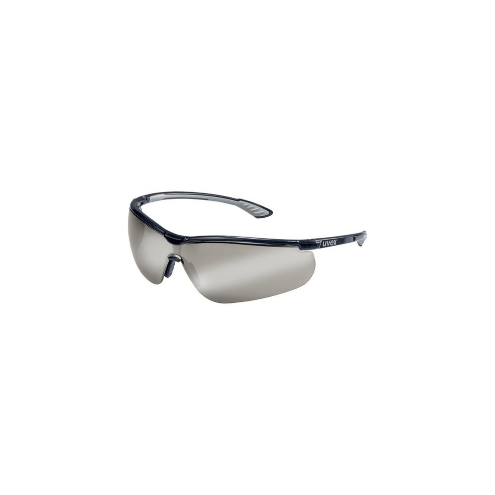 Safety glasses Uvex Uvex Sportstyle, dark lense, anti fog on the inside, Silvermirror coating, black/grey