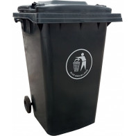 KAANEGA PRÜGIKONTEINER/PRÜGIKAST RATASTEL 360L HALL 71X85X112CM JNK