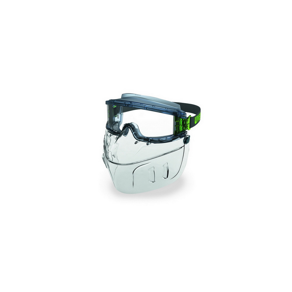 Safety goggles Uvex Ultravision with detachable face mask. PC clear lens, supravision excellence (anfi scratch, anti fog) coatin