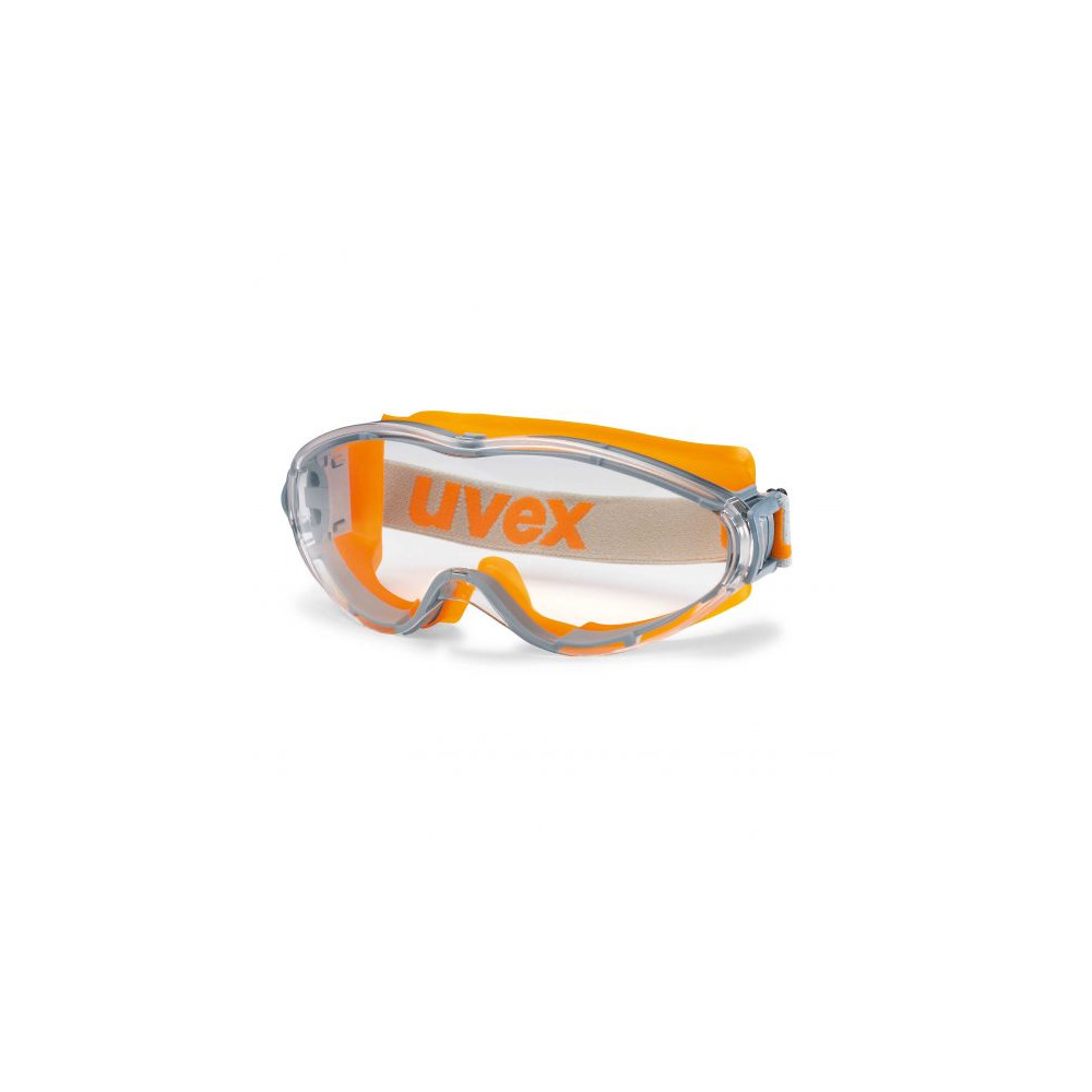 Safety goggles Uvex Ultrasonic, clear panoramamic lense, supravision excellence coating, grey/orange