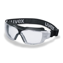 Safety goggles Uvex CX2 Sonic, clear lens, supravision extreme (anti scratch, permanent anti fog) coating, white/black. Rubber s