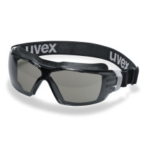 Safety goggles Uvex CX2 Sonic, grey lens, supravision extreme (anti scratch, permanent anti fog) coating, white/black. Rubber st