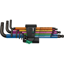 Wera L-keys 950/9 Hex-Plus Multicolour holding funtction 1, BlackLaser