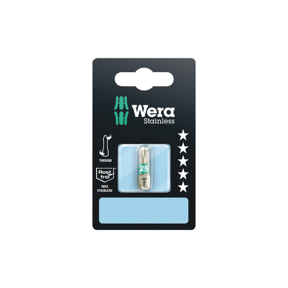 Wera 3867/1 Torsion stainless bit T25 x 25mm