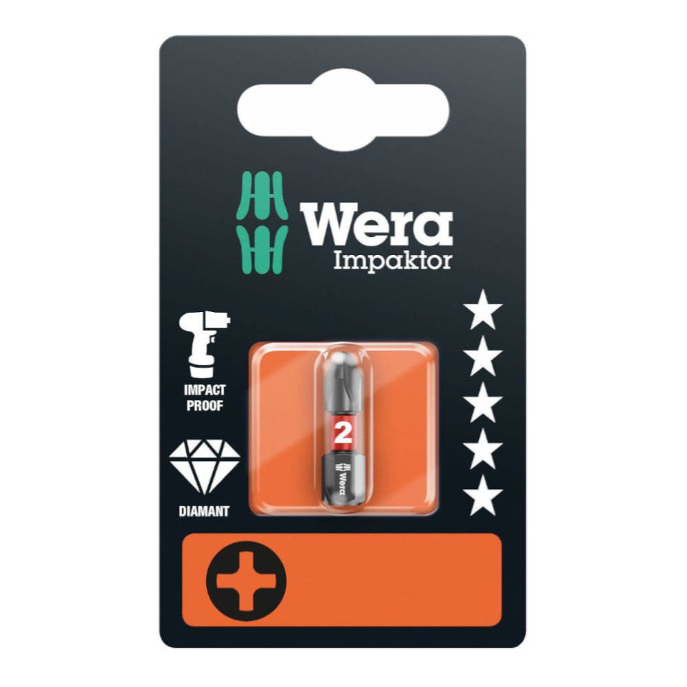 Wera 851/1 Impaktor bit PH 3 x 25mm