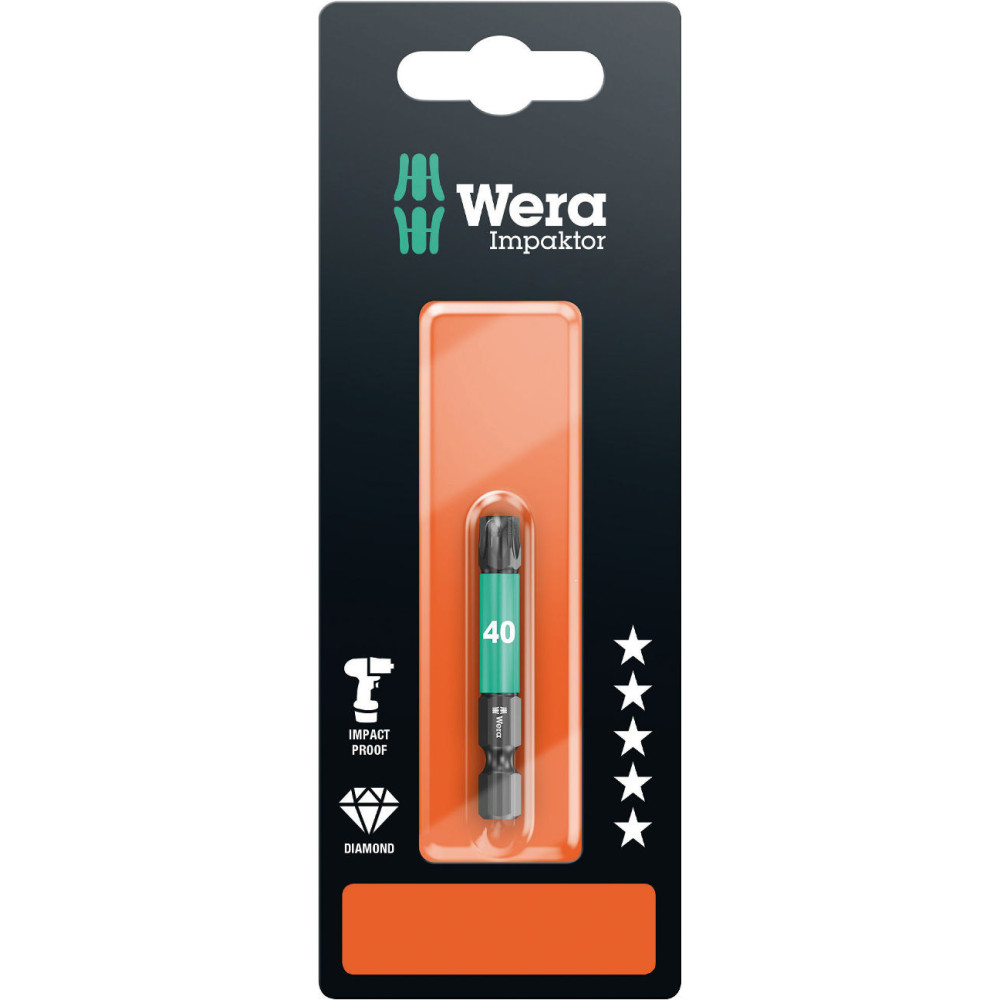 Wera Impaktor насадка, TORX T40 x 50mm, 867/4, блистер