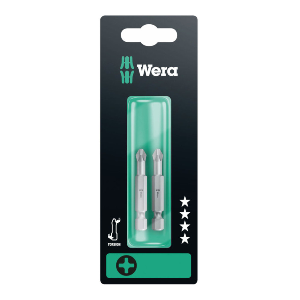 Wera 851/4 TZ Torsion bits PH 1 x 50mm, 2pcs